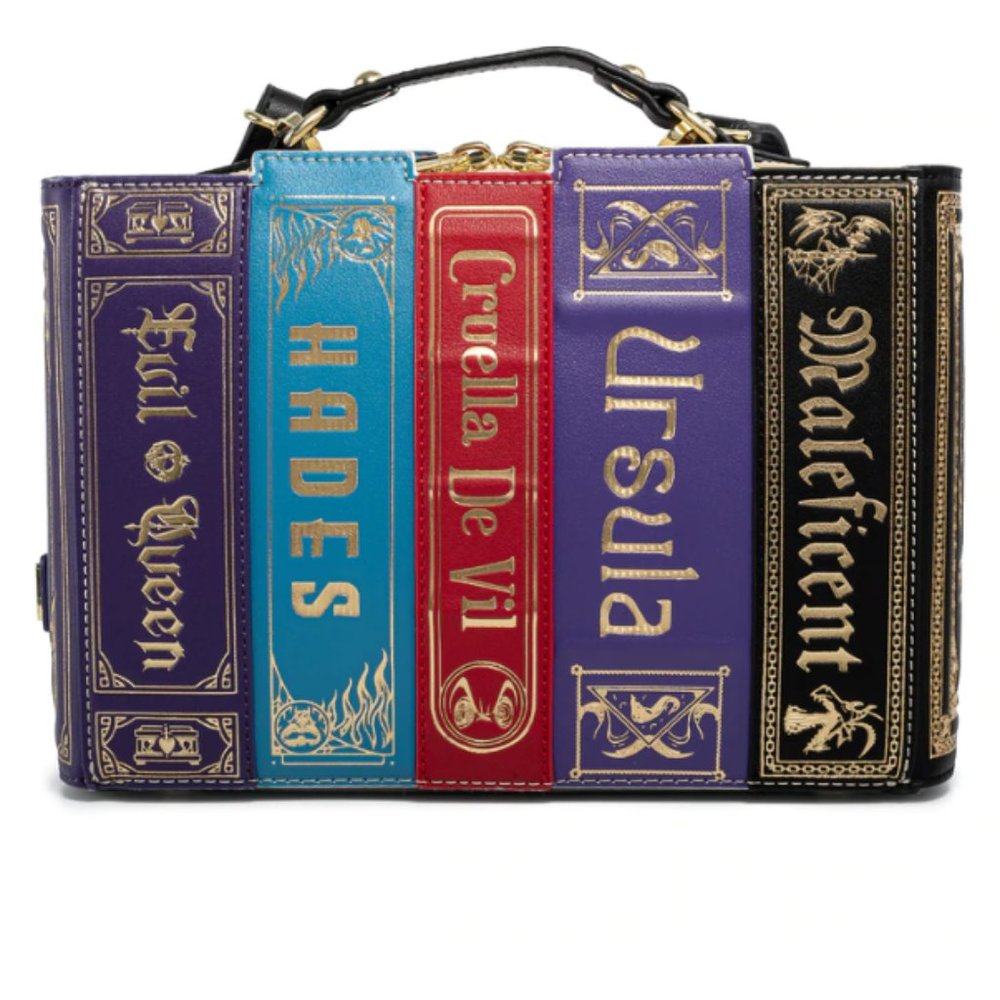 Disney Stitch Shoppe Villains Books Crossbody Bag